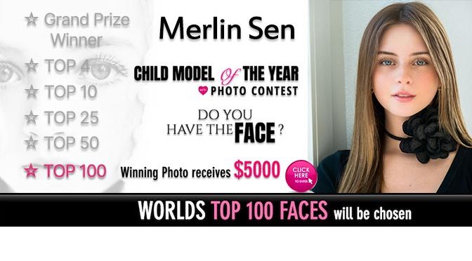 Nog vier foto’s Merlin voor Child Model of the Year ingestuurd